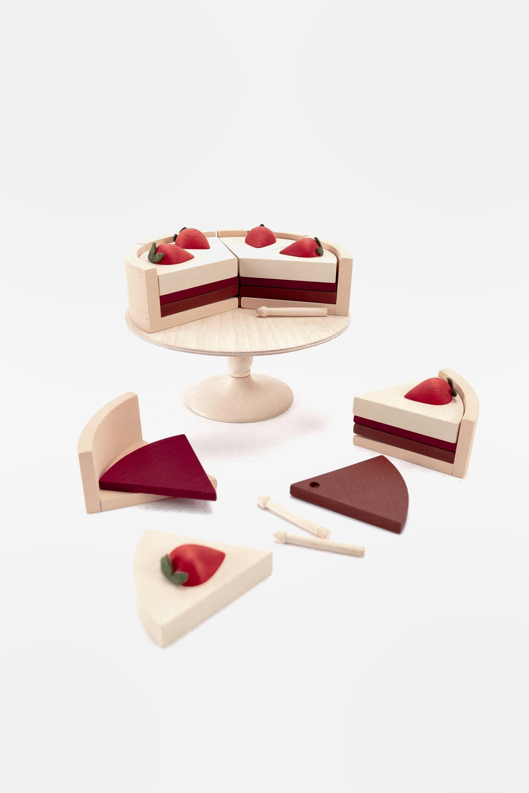 Cake on a stand/chocolate
