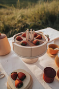 Cake on a stand/chocolate