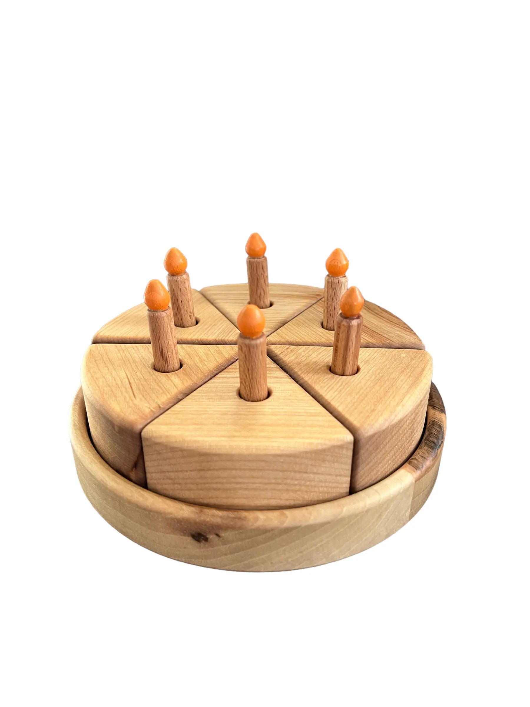 Montessori Wooden Birthday cake