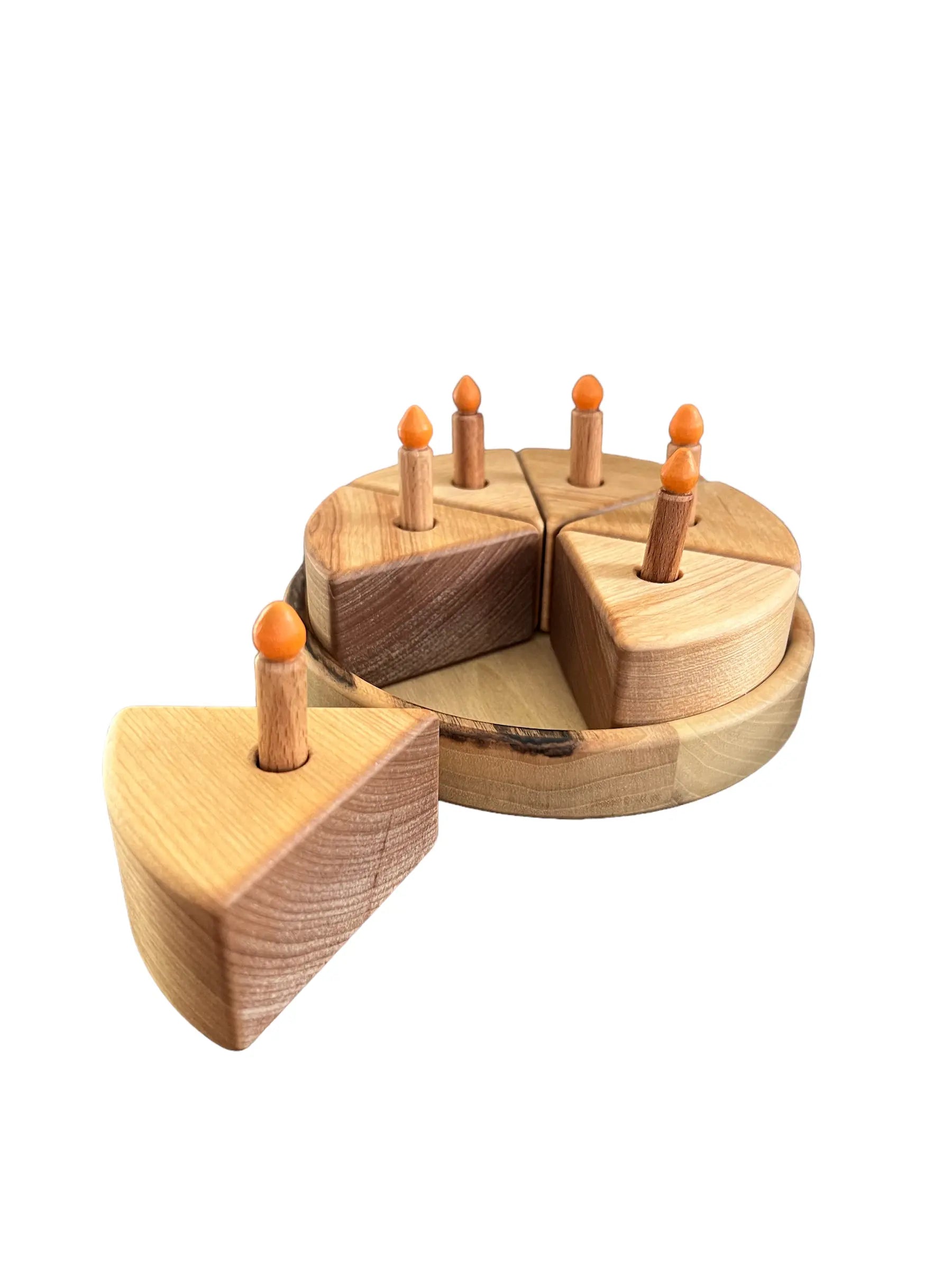 Montessori Wooden Birthday cake