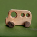 Small wooden bus