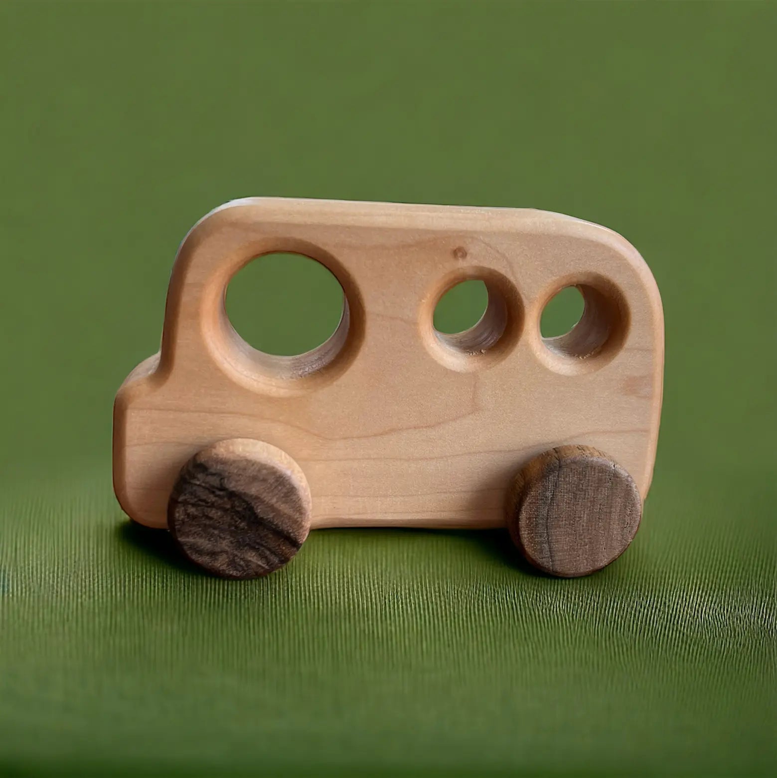 Small wooden bus