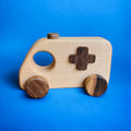 Small wooden ambulance